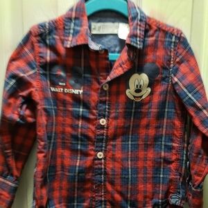 Toddler Disney Plaid Shirt